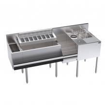 NEW 60 Commercial Underbar Counter Cocktail Drink Station Bar Equipment NSF