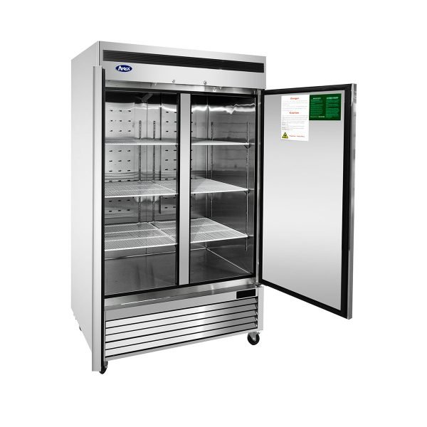 Atosa USA MBF8503GR 54" Two Solid Door Reach-In Freezer, Bottom Mount, 45  cu. ft.