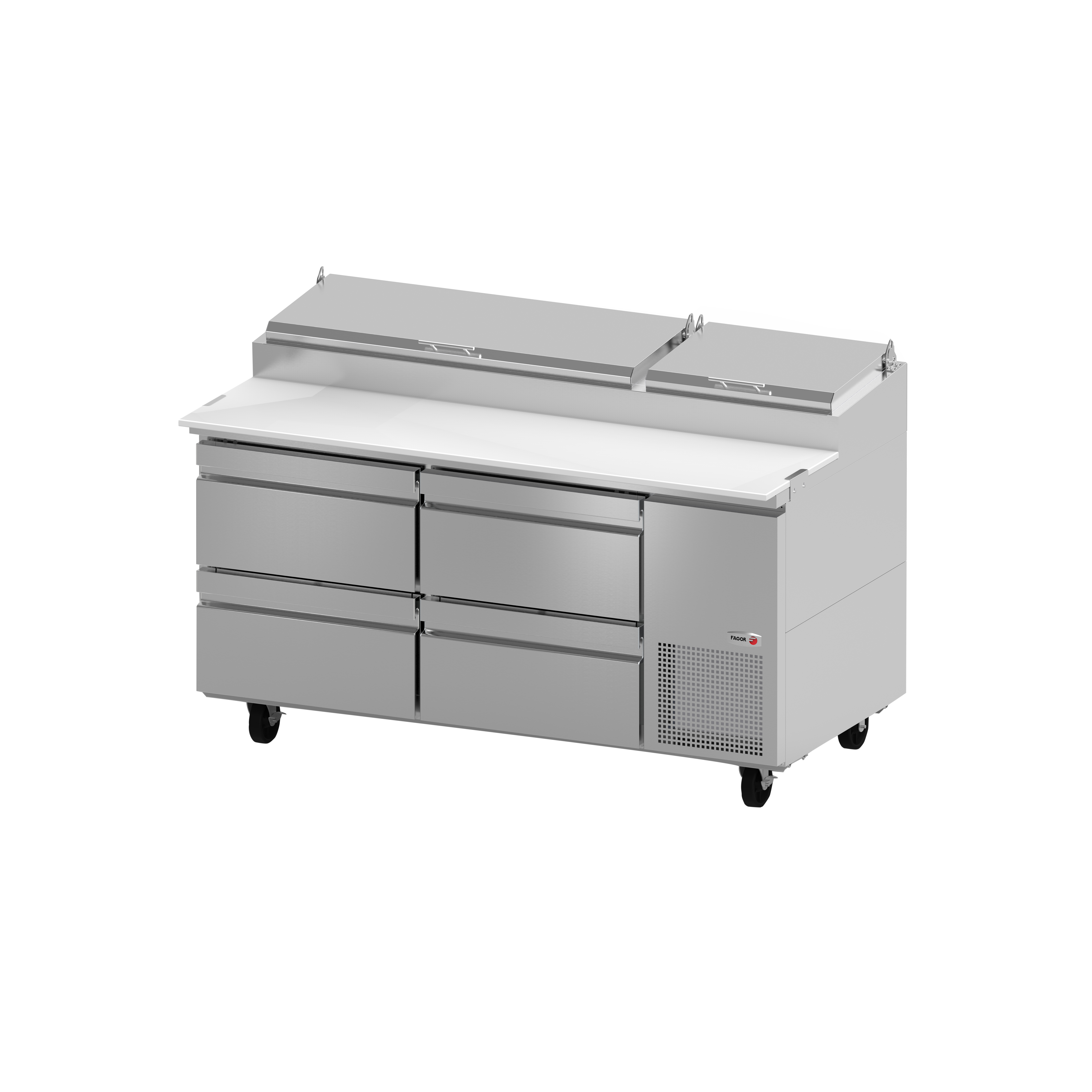 Fagor Refrigeration FPT-67-D4 Pizza Prep Table Refrigerated Counter | eBay